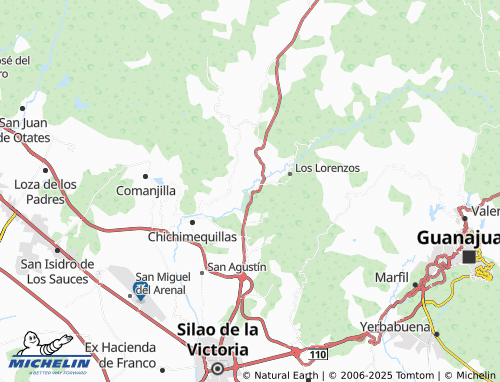 MICHELIN El Paxtle map - ViaMichelin
