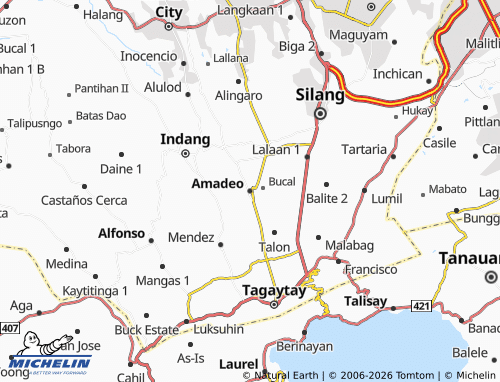 Mappa MICHELIN Amadeo - ViaMichelin
