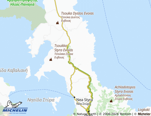 MICHELIN Mesochoria map - ViaMichelin
