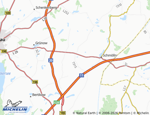 MICHELIN Eickstedt map - ViaMichelin