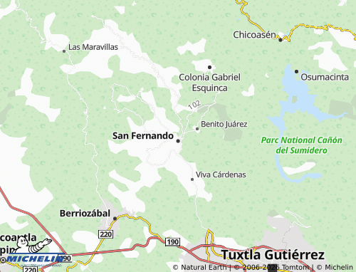 MICHELIN San José map - ViaMichelin
