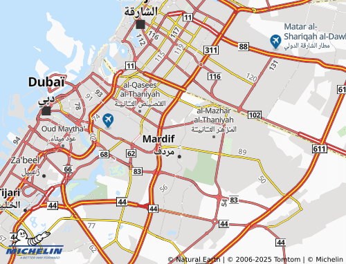 MICHELIN Muhaisnah First map - ViaMichelin