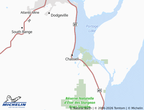 Carte MICHELIN Chassell - ViaMichelin
