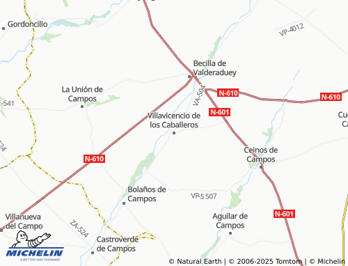 MICHELIN Villavicencio de los Caballeros map - ViaMichelin