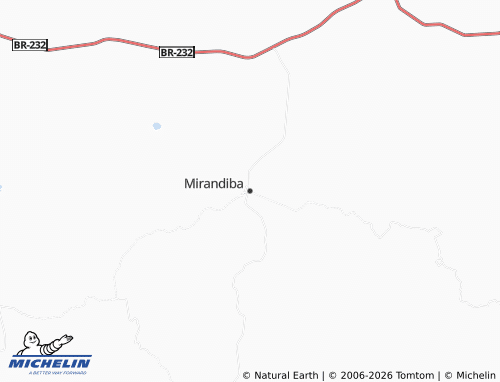 MICHELIN-Landkarte Mirandiba - ViaMichelin