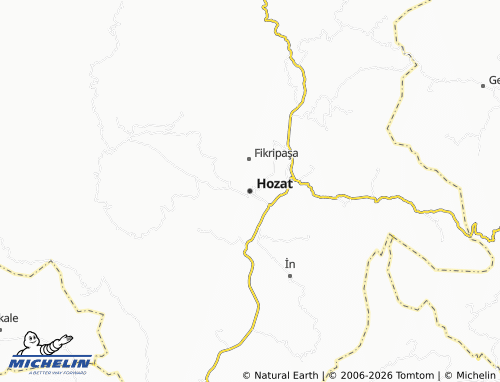 Mappa MICHELIN Hozat - ViaMichelin