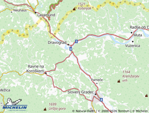 Kaart MICHELIN Otiški Vrh - ViaMichelin