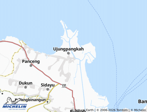 Carte MICHELIN Pangkah Wetan - ViaMichelin