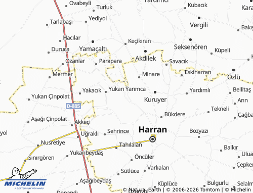 MICHELIN Doruç map - ViaMichelin