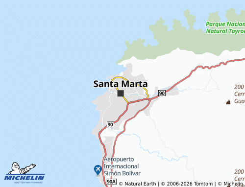 MICHELIN Santa Helena map - ViaMichelin