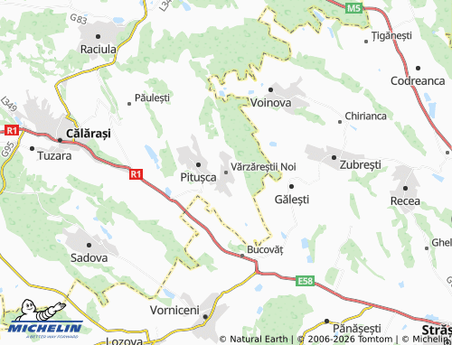 MICHELIN Vărzăreștii Noi map - ViaMichelin
