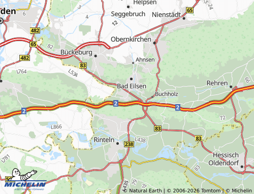 MICHELIN Luhden map - ViaMichelin