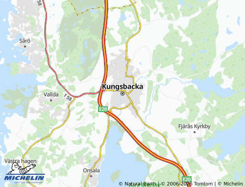 Mappa MICHELIN Kungsbacka - ViaMichelin