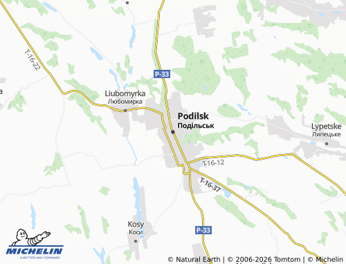 Mapa MICHELIN Podilsk - ViaMichelin