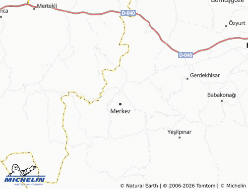 Mappa MICHELIN Söğütlü - ViaMichelin