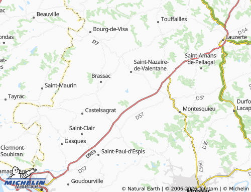 Mappa MICHELIN Mongaudon - ViaMichelin