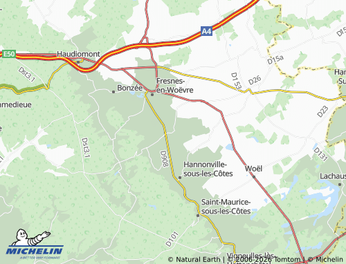 MICHELIN Saulx-lès-Champlon map - ViaMichelin