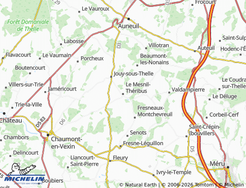 Mappa MICHELIN Le Mesnil-Théribus - ViaMichelin
