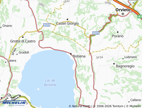 Mapa MICHELIN Bolsena - ViaMichelin