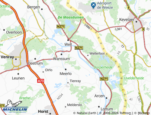 Mapa MICHELIN Blitterswijck - ViaMichelin