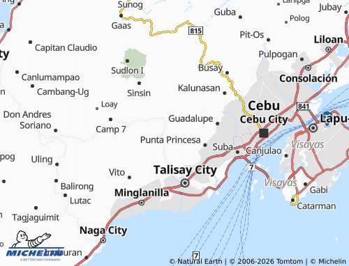 MICHELIN Toong Pardo map - ViaMichelin