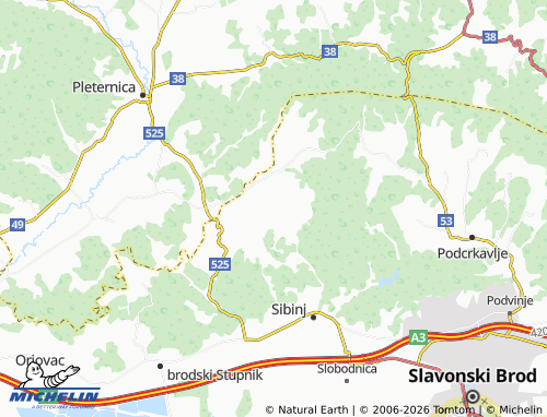 MICHELIN-Landkarte Grgurevići - ViaMichelin