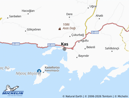 Mapa MICHELIN Kas - ViaMichelin
