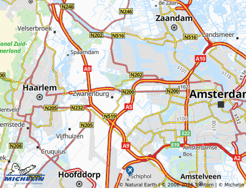 Mapa MICHELIN Halfweg - ViaMichelin