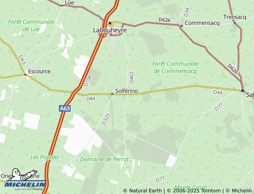 MICHELIN Solférino Le Bourg map - ViaMichelin