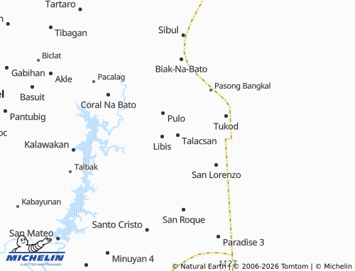 MICHELIN Talacsan map - ViaMichelin