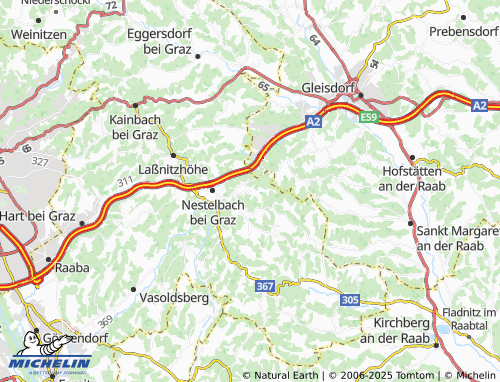 Carte MICHELIN Langegg bei Graz - ViaMichelin