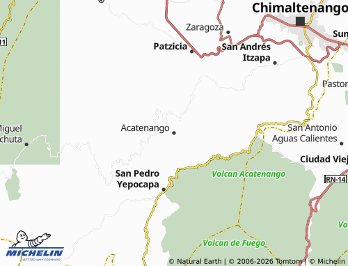 MICHELIN Acatenango map - ViaMichelin
