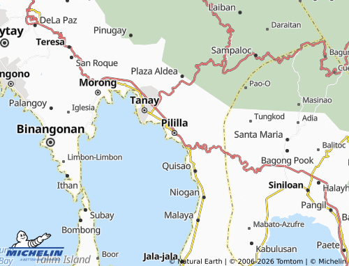 MICHELIN Pililla map - ViaMichelin