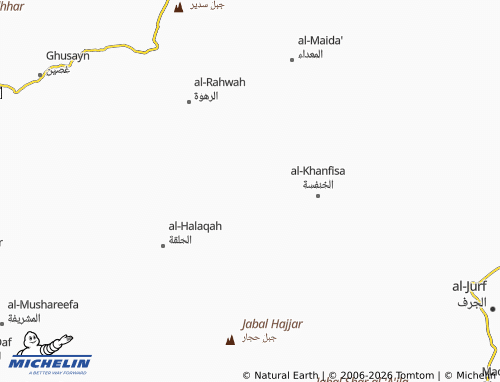 MICHELIN-Landkarte al-Hadba' - ViaMichelin