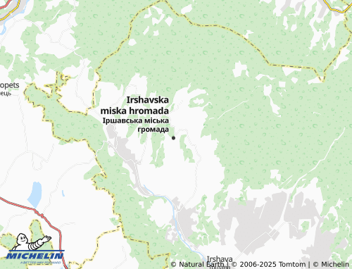 MICHELIN Chornyi Potik map - ViaMichelin