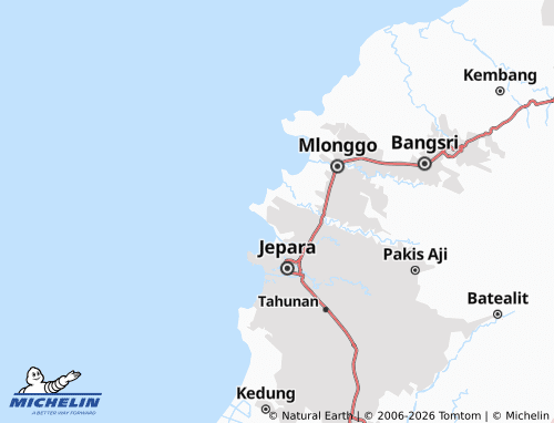 MICHELIN Bandengan map - ViaMichelin