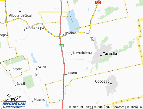 MICHELIN Novosiolovca map - ViaMichelin