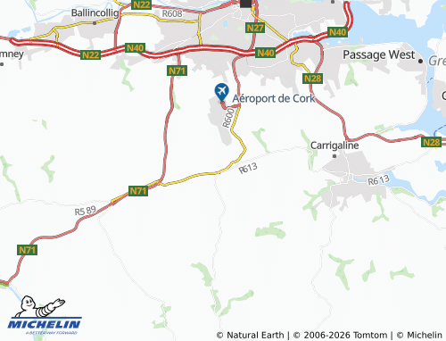 MICHELIN-Landkarte Fivemilebridge - ViaMichelin