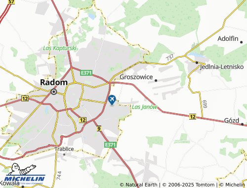MICHELIN Natolin map - ViaMichelin