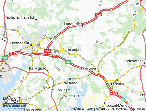 Mappa MICHELIN Kerhorno - ViaMichelin