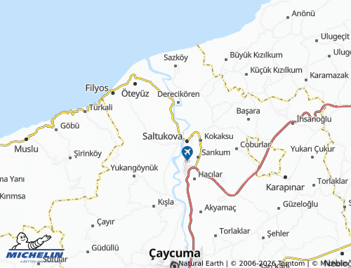 MICHELIN Çömlekçi map - ViaMichelin