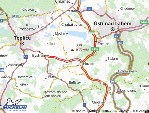 Mappa MICHELIN Habří - ViaMichelin