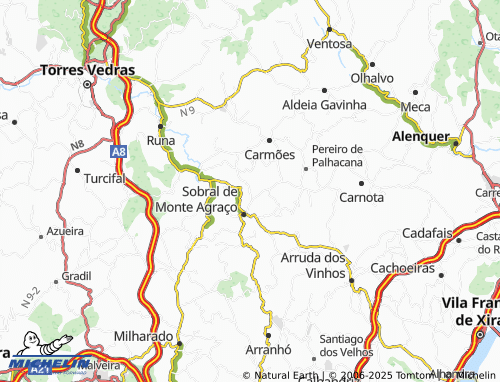 MICHELIN Via Galega map - ViaMichelin
