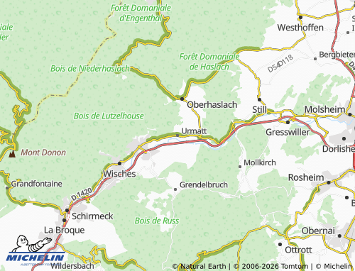 Mapa MICHELIN Urmatt - ViaMichelin