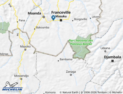 MICHELIN Ogooué-Letili map - ViaMichelin