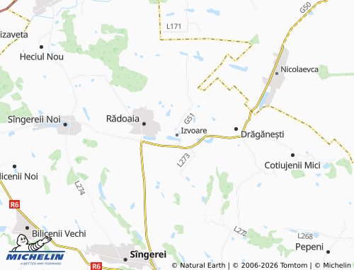 MICHELIN Izvoare map - ViaMichelin