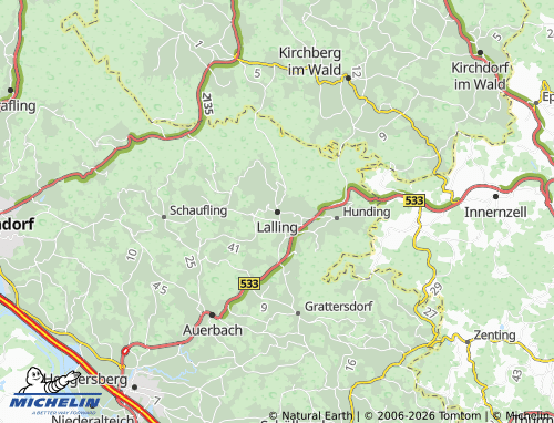 MICHELIN Lalling map - ViaMichelin
