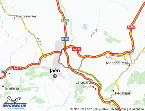 Mappa MICHELIN Puente Tablas - ViaMichelin