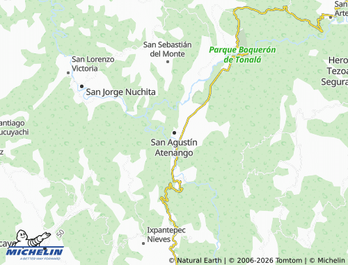 Mappa MICHELIN San Agustín Atenango - ViaMichelin