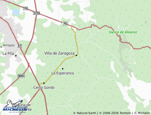 Mappa MICHELIN Alvarado - ViaMichelin